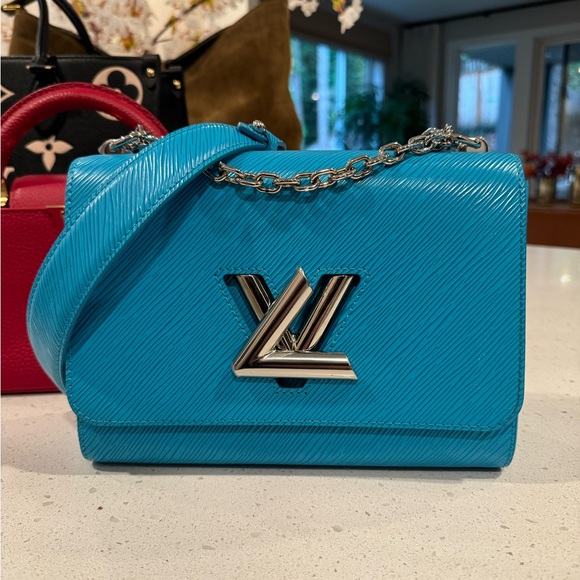 Louis Vuitton Handbags - Louis Vuitton Twist MM turquoise w brown interior